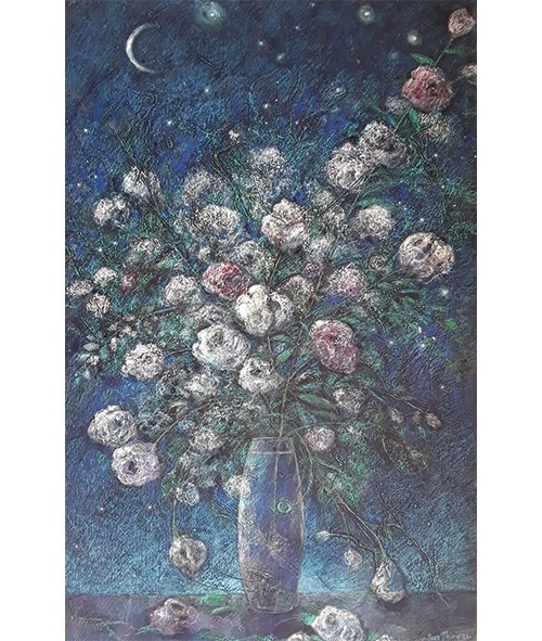 Bouquet sous la lune